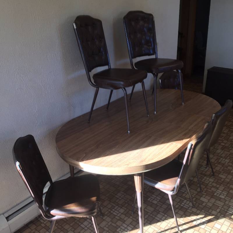 TABLE AND SIX CHAIRS