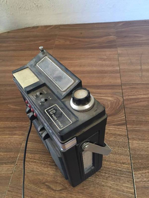 OLD 8 TRACK PLAYER AND RADIO