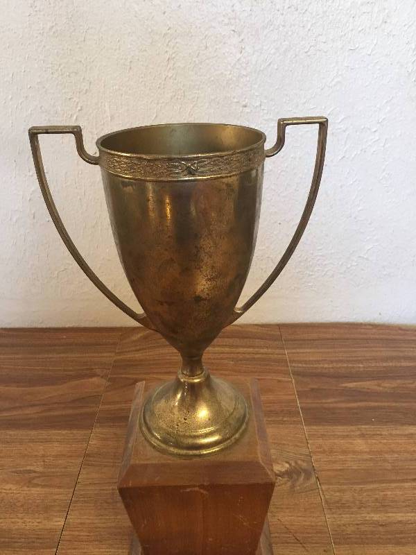METAL TROPHY NO WRITING ON IT