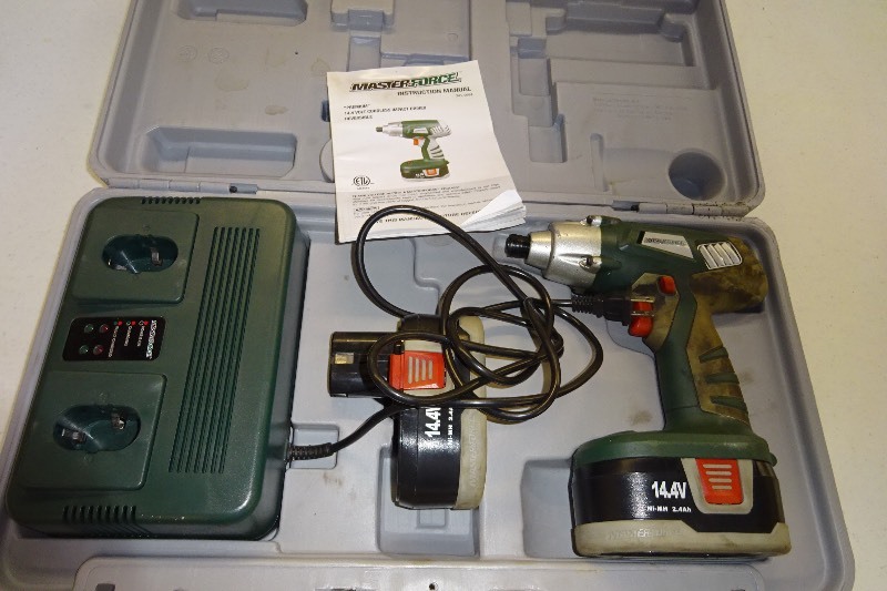 Master Force 14.4 Volt cordless impact driver with charger