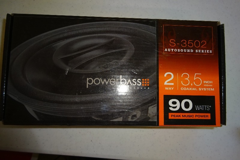 Power bass Auto Sound 2 3.5 inch speakers