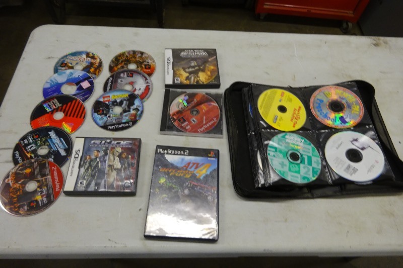 lot 22 image: Variety of PlayStation, Nintendo, DVD, Cds