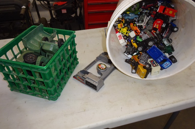 lot 38 image: Plastic Army trucks