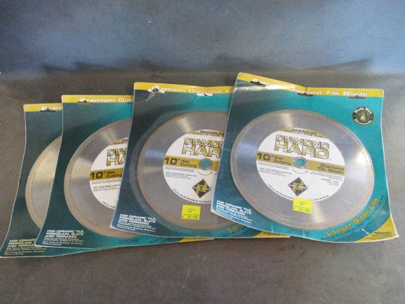 lot 25 image: 10 Wet Cutting Diamond Tile Blades