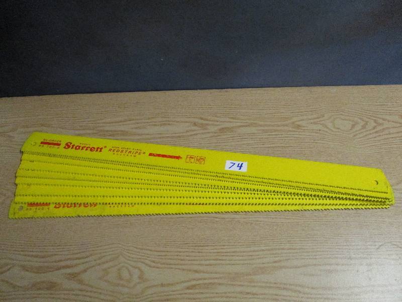 lot 74 image: Hack Saw Blades