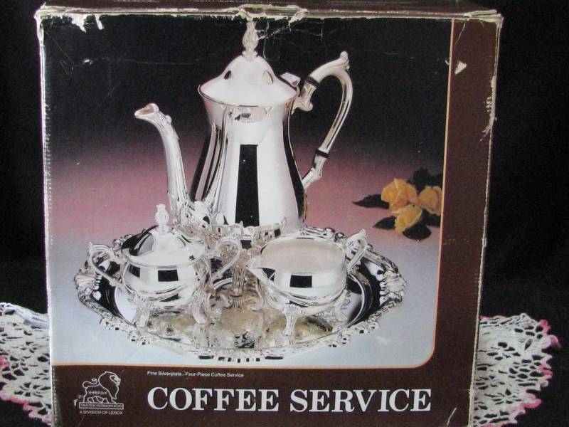 Silver coffee server set