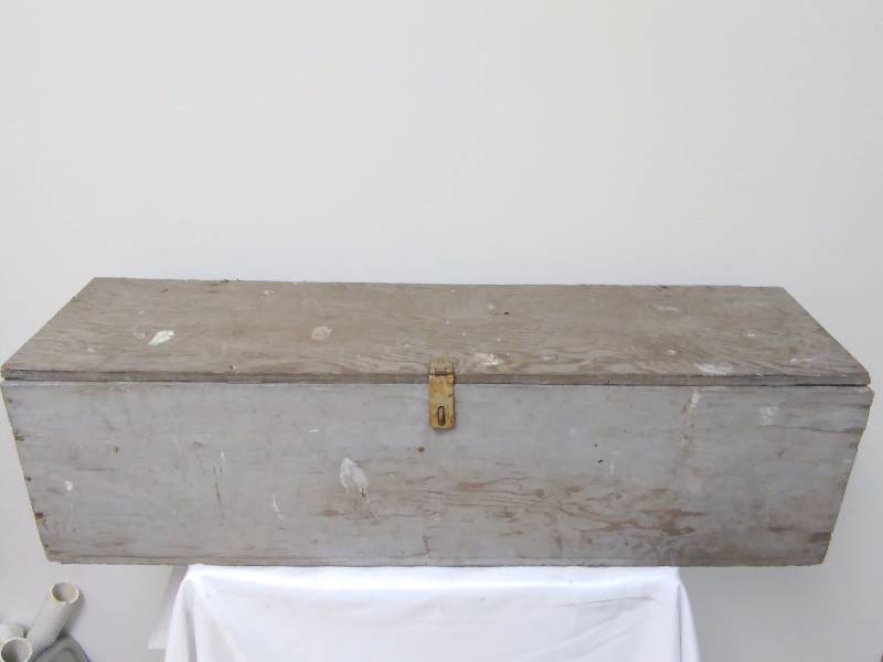 lot 13 image: Wood Tool Box 36L x 10 x 10
