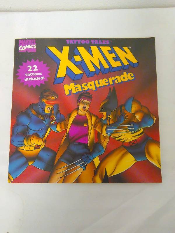 lot 50 image: Marvel Comic Xmen with tattoos (1994), and a Golden Book - The boys with a drum