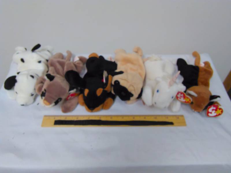 lot 72 image: Beanie Babies, lot of 6
