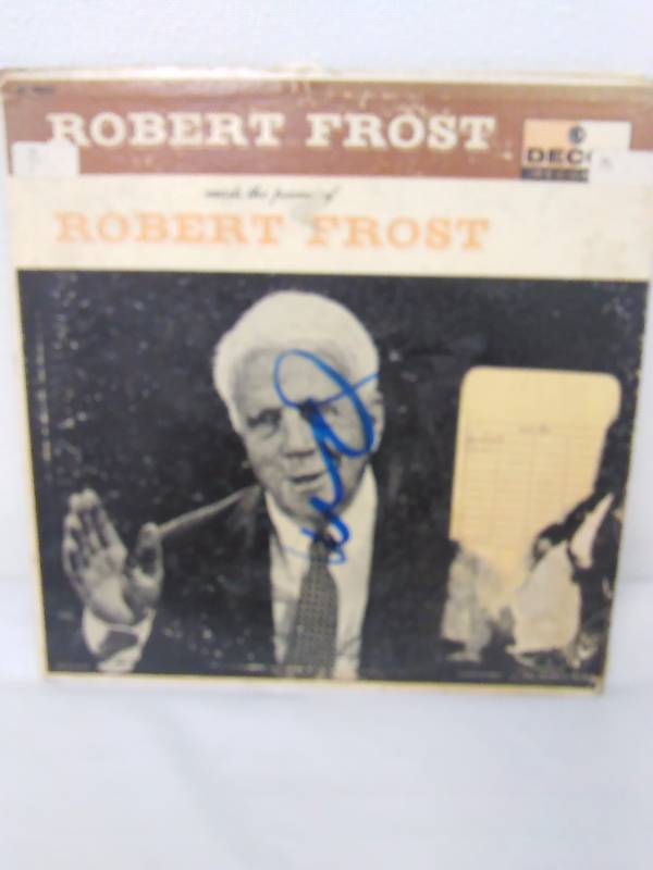 lot 95 image: LP Vinyl Record Robert Frost Reads the Poems of Robert Frost--Decca DL 9033