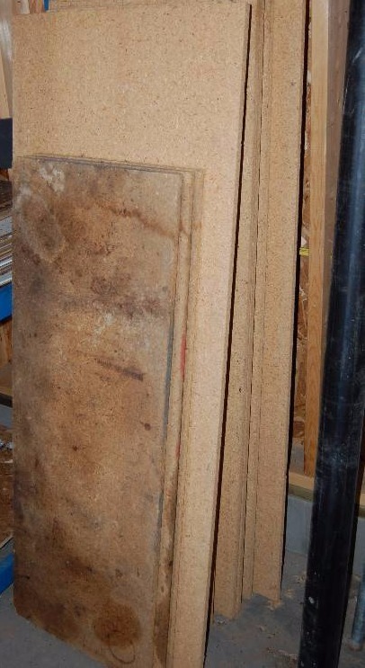 Stack of Particle Board