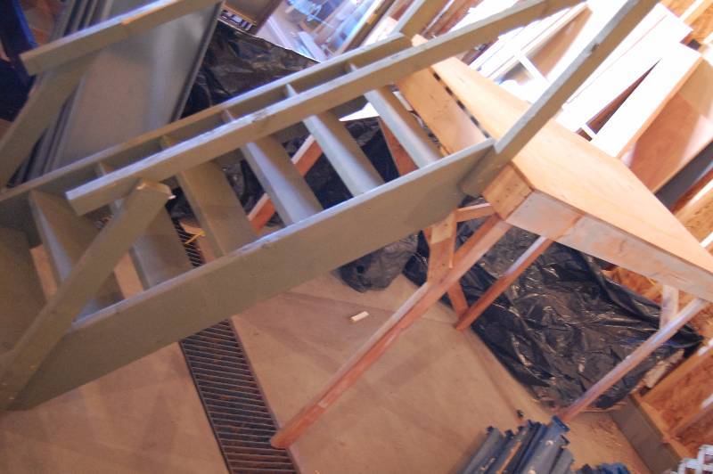 Wooden Platform and Stairs