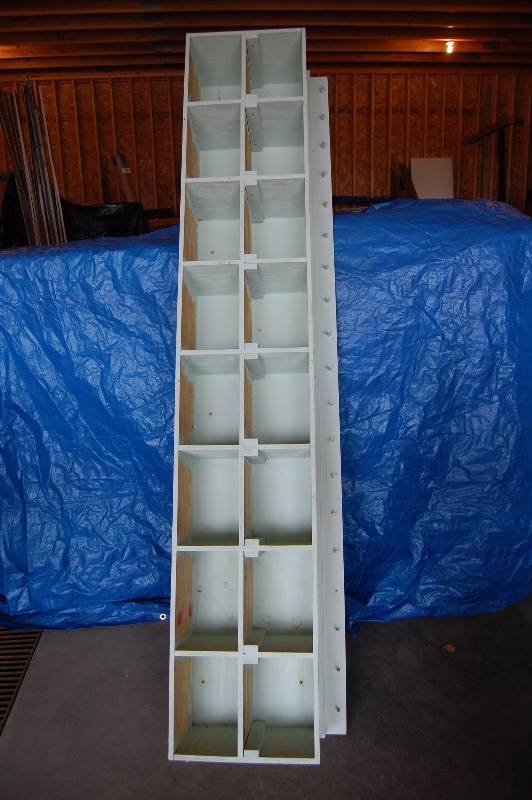 Wood Shelf with Cubbies
