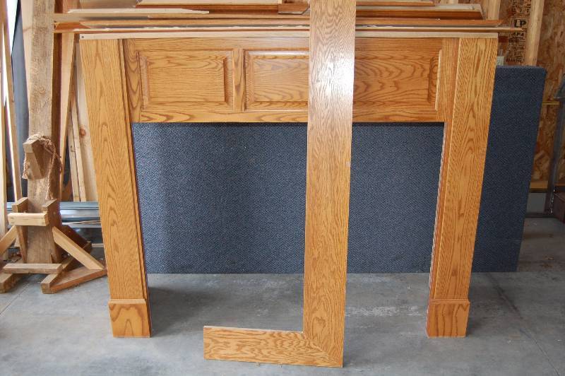 Oak Fireplace Mantle