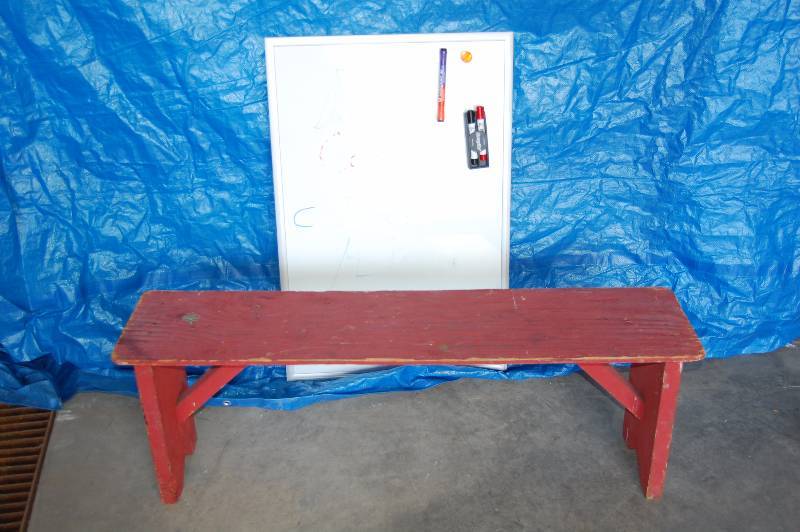 Bench and Whiteboard