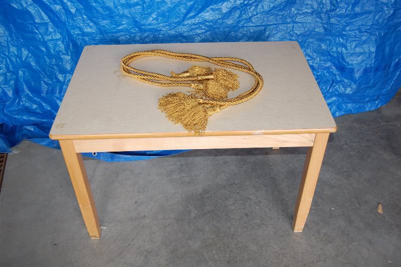 Side Table and Decorative Ropes