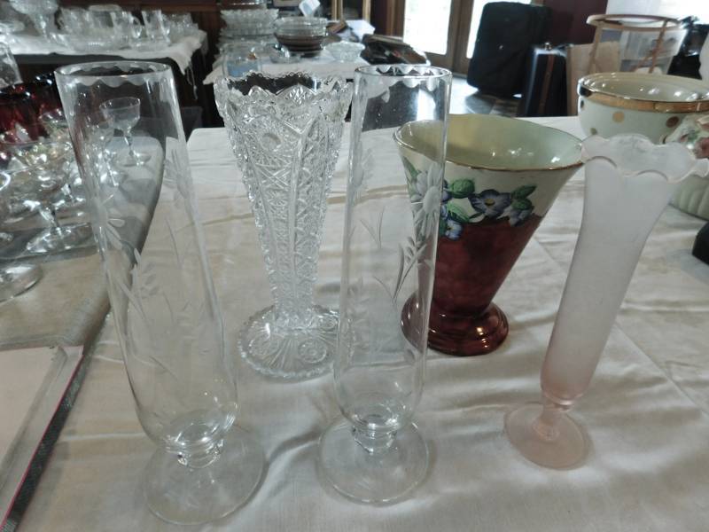 lot 55 image: fancy vases