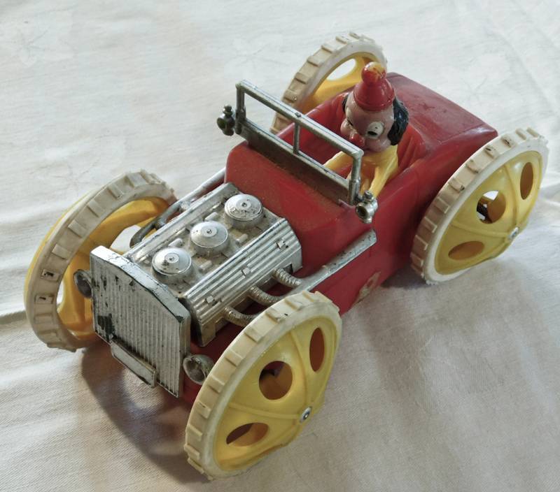lot 66 image: vintage toy car clown driver