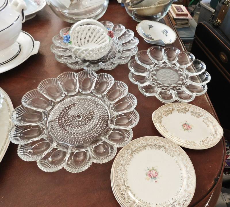 lot 149 image: 3 egg plates and more