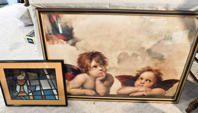 lot 163 image: Religious framed art
