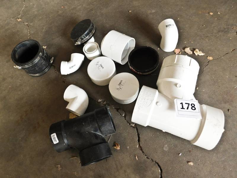 lot 178 image: plumbing pieces