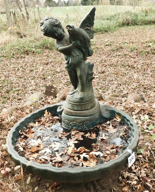 lot 204 image: VERY HEAVY Water fountain