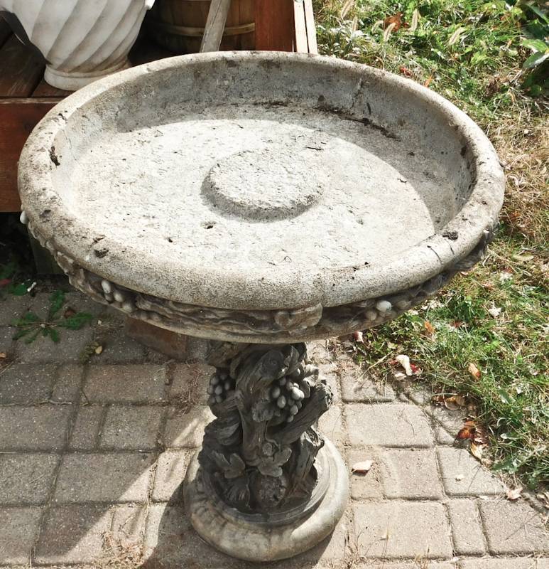 lot 219 image: cement birdbath