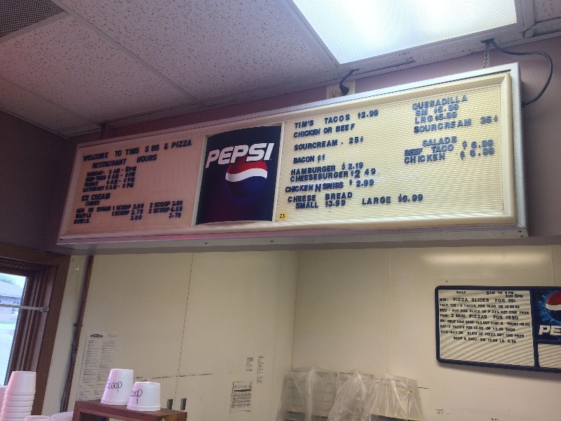 lot 23 image: Menu Wall Sign  Measures estimated  72 long x 19 high