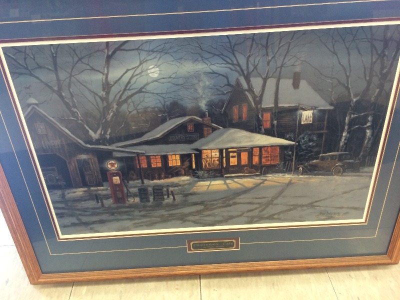 lot 44 image: Framed Art   Chatter Box Cafe  by Gene Stocks  156950