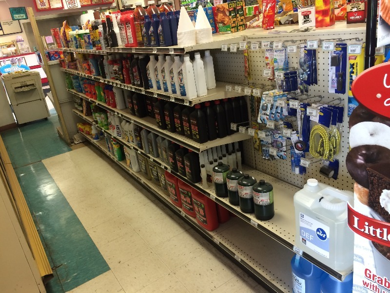lot 66 image: 2 sided display shelving  16 long x 15 d x 54 high    Excluding Contents   You disemble and remove