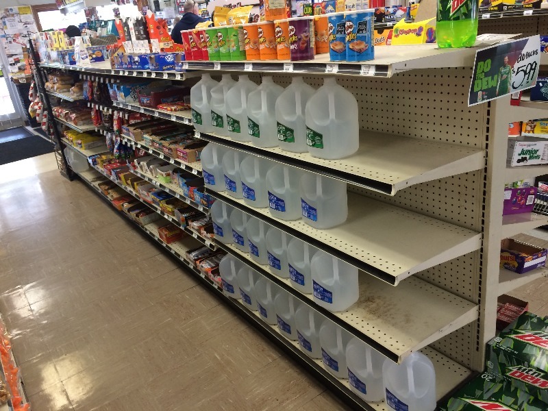 lot 67 image: 2 sided display shelving  16 long x 15 d x 54 high    Excluding Contents   You disemble and remove