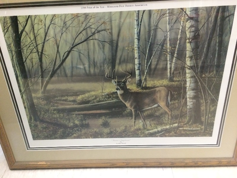 lot 86 image: Framed Wildlife Painting