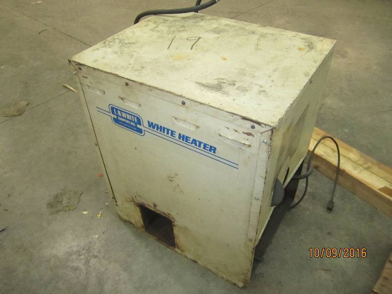 L B White LP gas heater...
