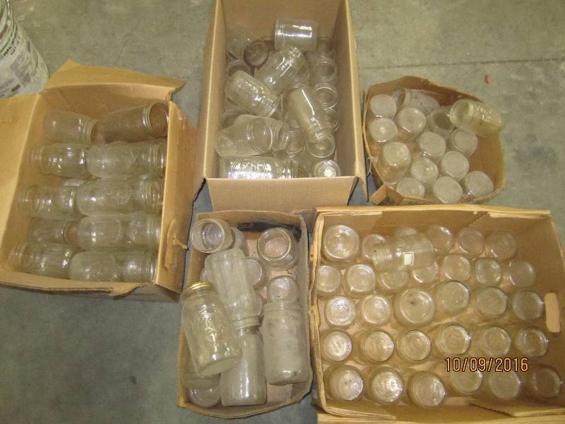 Lot of canning jars, Ball Kerr, etc...