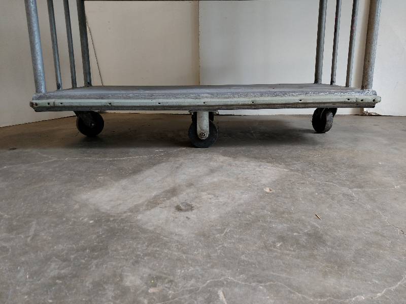 lot 40 image: Aluminum Stock Cart, 48 x 22 x 69...