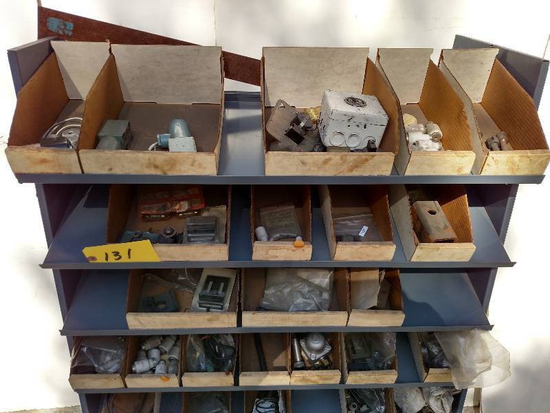 lot 131 image: Contents or Cart (DRO Parts, Fuses,...