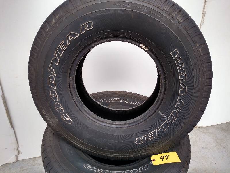 lot 49 image: (4) Goodyear Wrangler SR-A Tires, P...