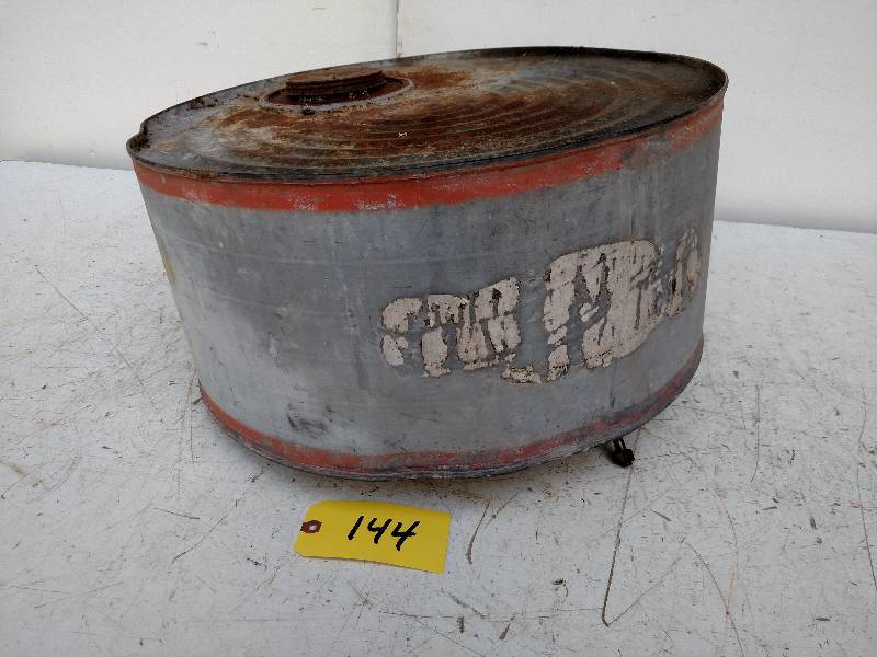 lot 144 image: Vintage Galvanized Oil Drum, Approx...