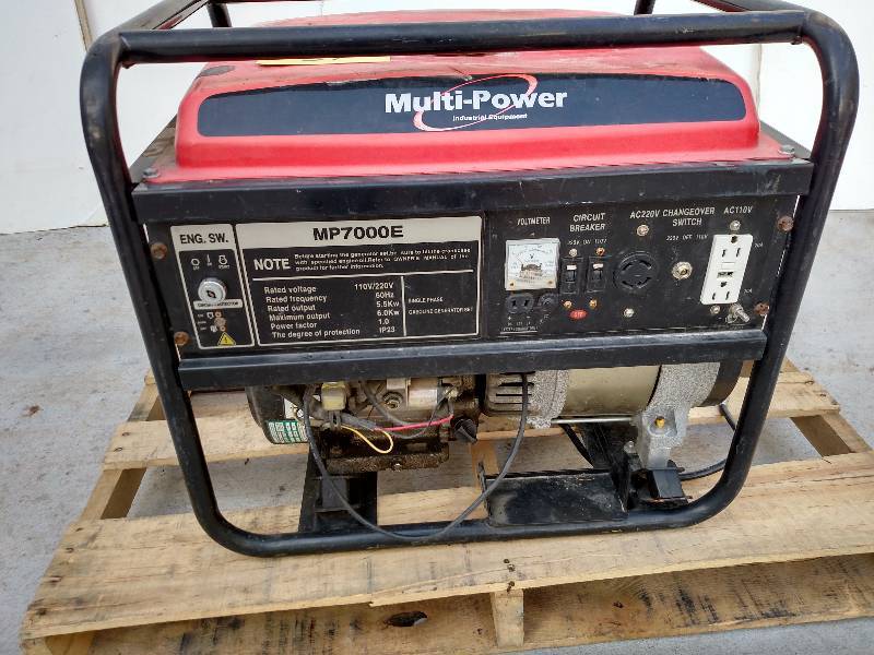 lot 59 image: Multi-Power Model MP7000E Generator...