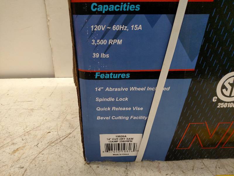 lot 149 image: Neiko 14 Abrasive Cut-Off Saw, New...