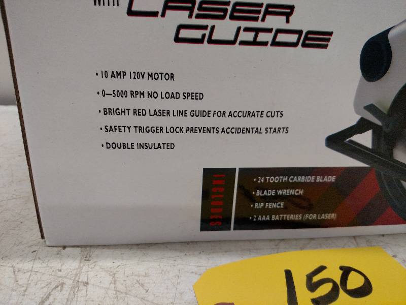 lot 150 image: CZ 7 14 Circular Saw with Laser G...