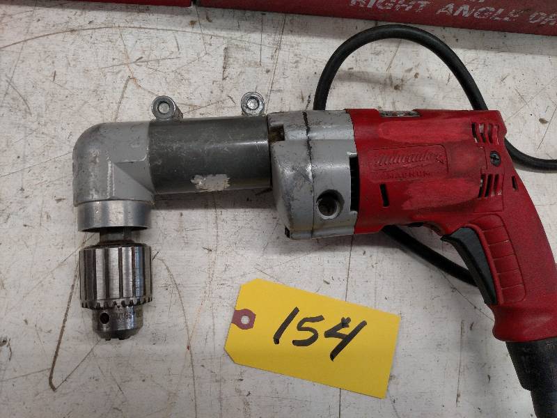 lot 154 image: Milwaukee 12 Right Angle Drill, W...