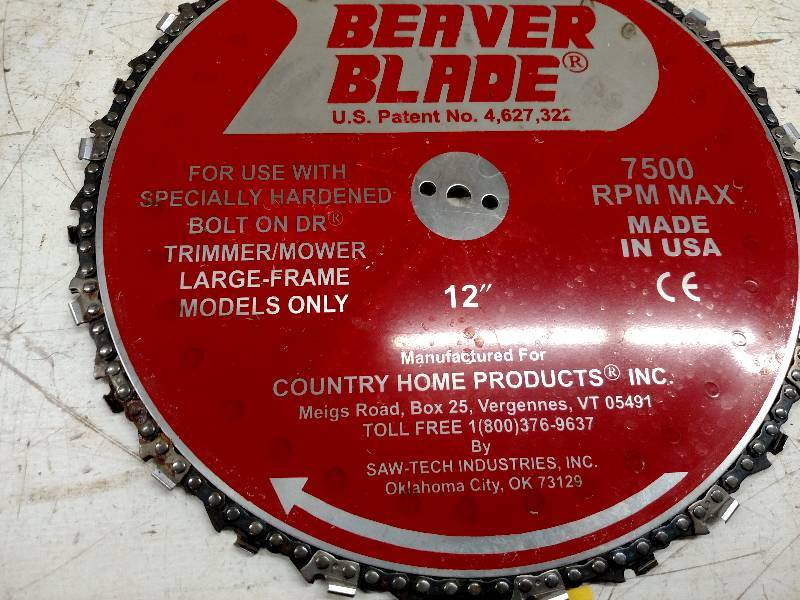 12" Beaver Blade for Large Frame DR... Machine Tool & Fab KBID