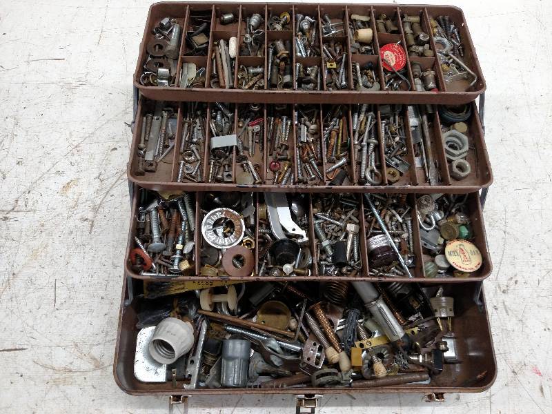 lot 193 image: Tacklebox with Asstd Hardware...