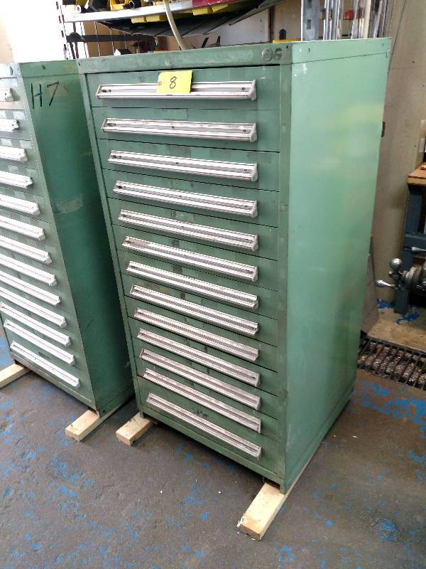 lot 8 image: Stanley Vidmar 13 Drawer Parts Cabin...