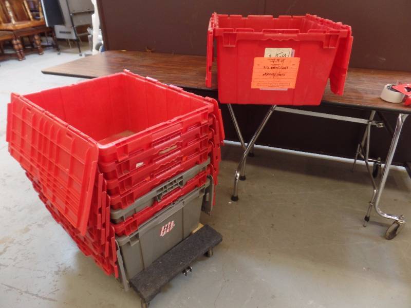 Red Storage Containers