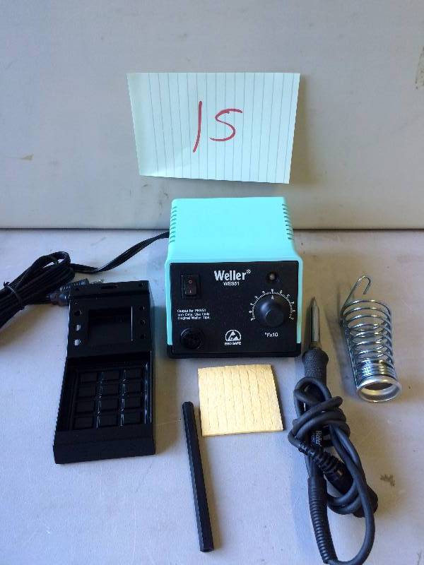 lot 15 image: Weller Wes51 Analog Soldering - Electronicallt controlled soldering station Never been used Stock and actual photos used to display item
