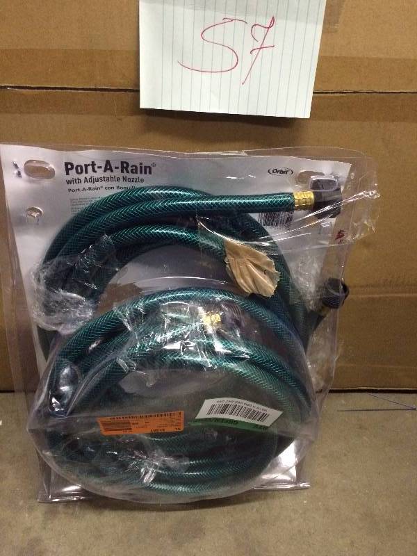 lot 57 image: Port A Rain with Adjustable Nozzles