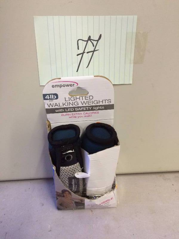 lot 77 image: Empower 4 Lb Lighted Walking Weights