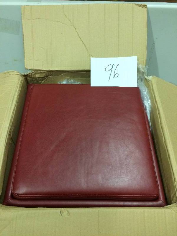 lot 96 image: Storage Cube 16 W X 16 D x 17 H Red New in orinal Box
